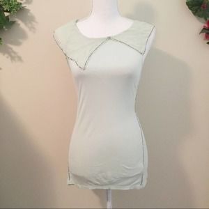 Anthropologie Deletta Peter Pan Collar Blouse Size S